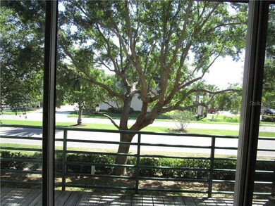 VIEW FROM LIVING ROOM SLIDERS WITH BALCONY