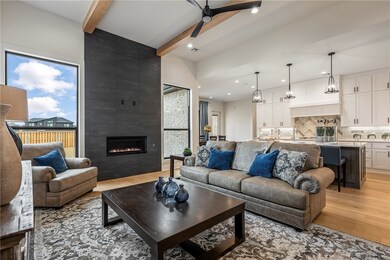 The large open floorplan of this exquisite home cr