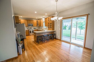 The dinette has sliding doors to the backyard.