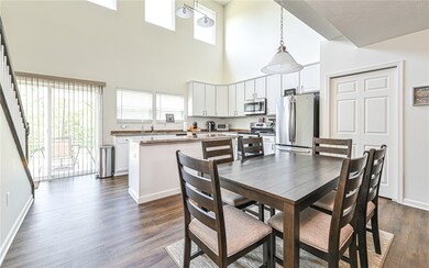 Nice sized dining area can easily fit a 6 to 8 sea