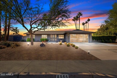 Front view at Dusk