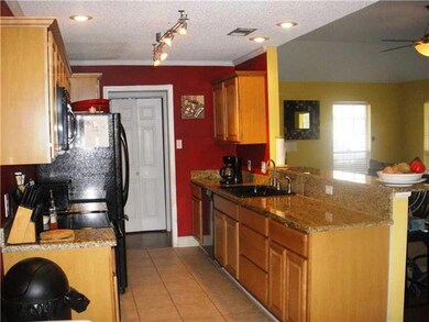 Kitchen. Granite Counter tops. Ceramic Tile floors