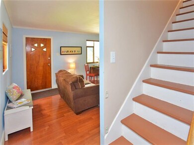 Front Door Entry.          Beautiful Pergo Floorin