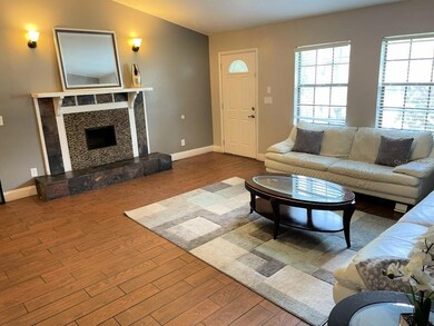 Fireplace in living room