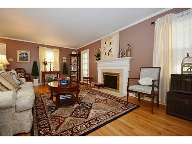 Living Room. Living Room Exits to Side Porch