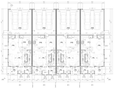 Floorplan, Level 1, all townhomes