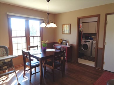 View of the eat-in kitchen dining area and view in