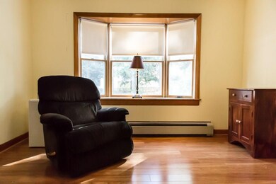 The den includes a bay window. The...