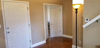 Enter downstairs bedroom with walk in closet throu
