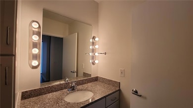 Bathroom featuring vanity
