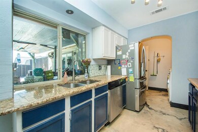 The large gally kitchen