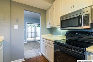 Vaulted ceiling provides an open feel to the kitchen.