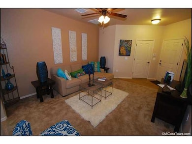 Living Room. Model home pictures