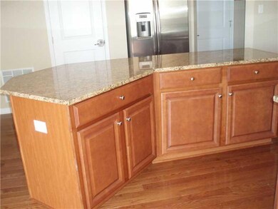 Kitchen. Extra cabinet space in island