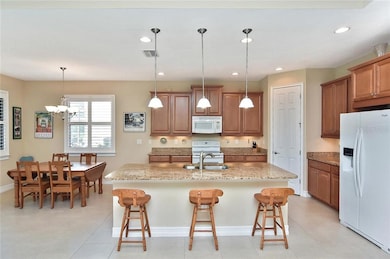 Kitchen and dining area