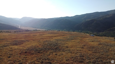Mountain view with rural landscape
