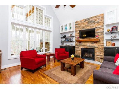 Vaulted Ceilings in Family Room, Hardwood Floors, 