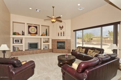 Family Room with gas fireplace