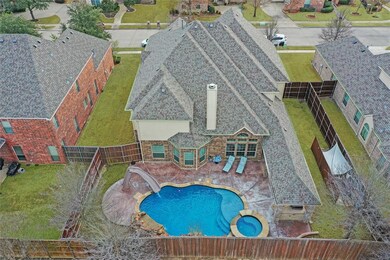 Interior landscaped lot with outdoor retreat and side yard.