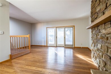 Family room, doors lead to back deck. 