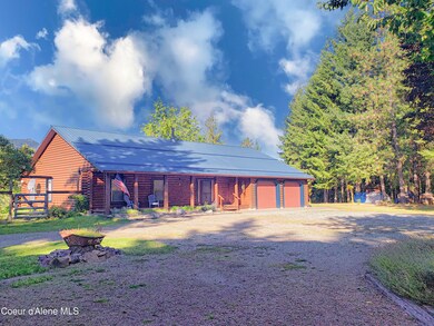 log home with views