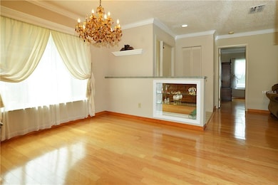 dining room - built-in curio shelf