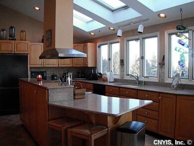 Kitchen breakfast bar area for stools