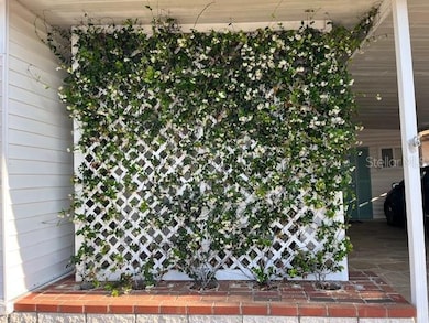 Jasmine at front door.