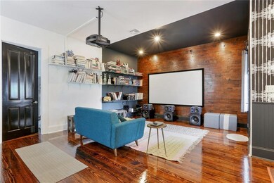 Living area off kitchen.