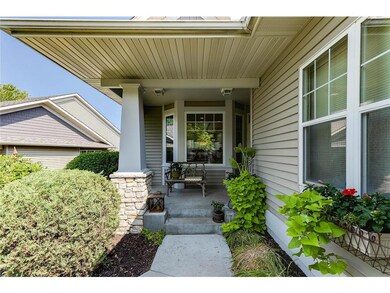 Welcoming covered porch