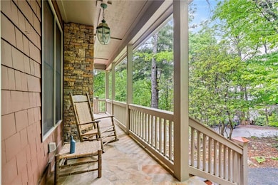 Welcoming Rocking-Chair Front Porch features flat-