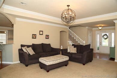 Living area right off the kitchen/dining room area