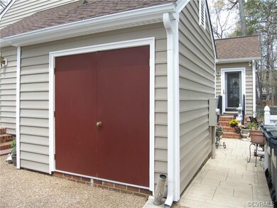 Large Attached Storage Shed next to Aggregate Driv
