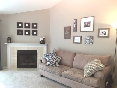 SPACIOUS LIVING ROOM WITH VAULTED CEILINGS
