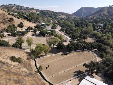 Aerial view equestrian
