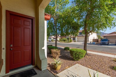 Distinctive Red front door