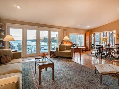 Living room and dining area