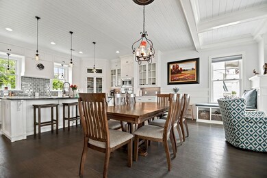 Large island seating and room for full size dining