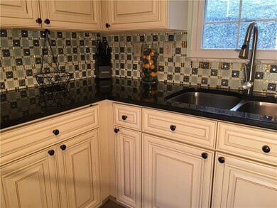 Plenty of counter space along with the double bowl