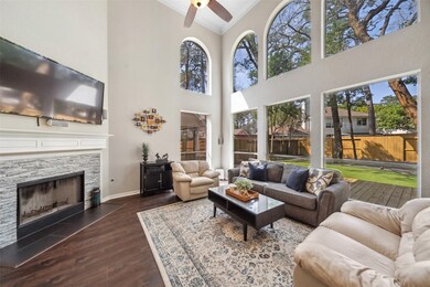 A beautifully updated fireplace for those cold winter days!