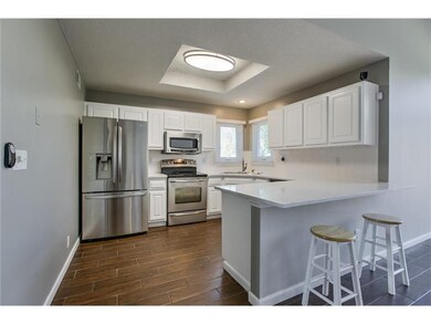 Kitchen with Stainless Appliances incl Refrigerato