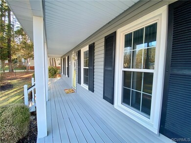 View of full front porch