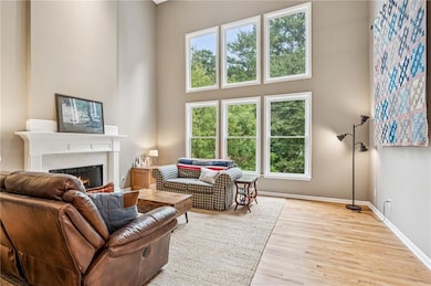 Spacious 2 story living room