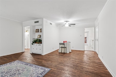 From entry you can see the living room and dining 