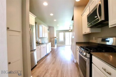 Galley kitchen off entry way