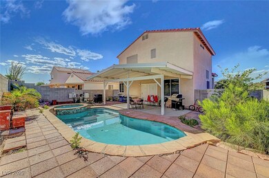 View of pool featuring a patio, a fenced backyard,