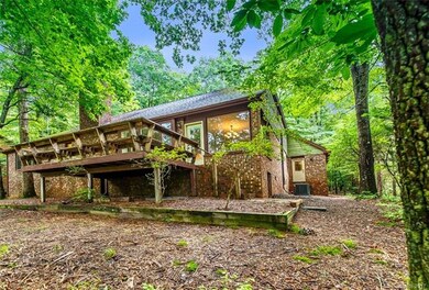 Rear view of the home