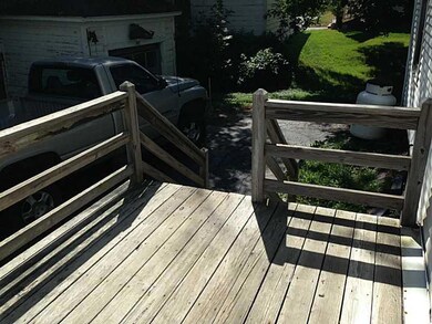 Exterior Back. Back Deck