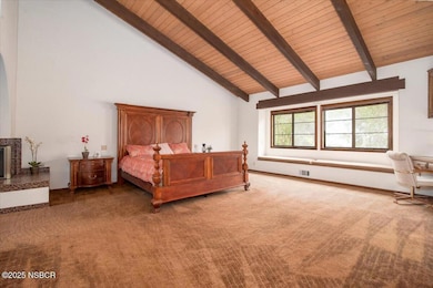 primary bedroom with bed