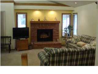 Woodburning Fireplace in Living Room